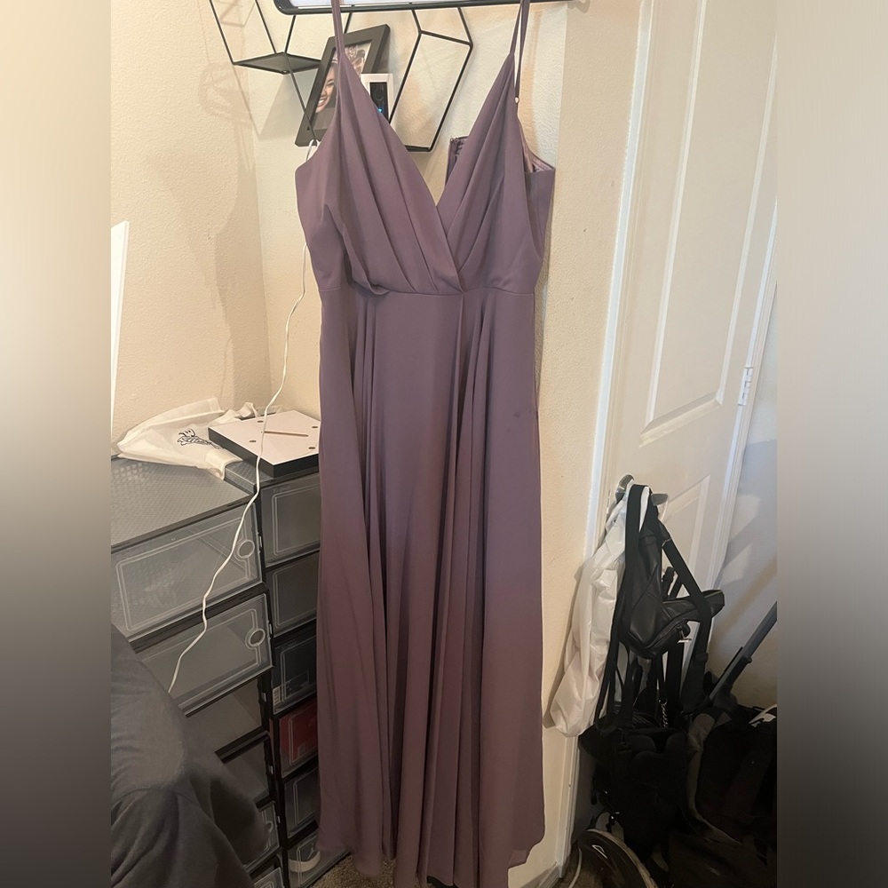 lulus dusty purple bridesmaid dress